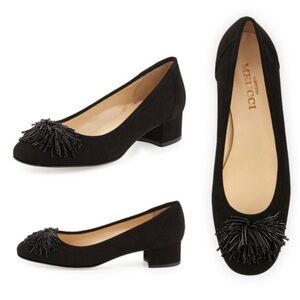 Sesto Meucci Flynn beaded suede pumps